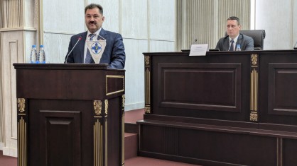 С докладом на отчетно-выборной конференции выступил председатель Брестской областной организации Николай Скаскевич